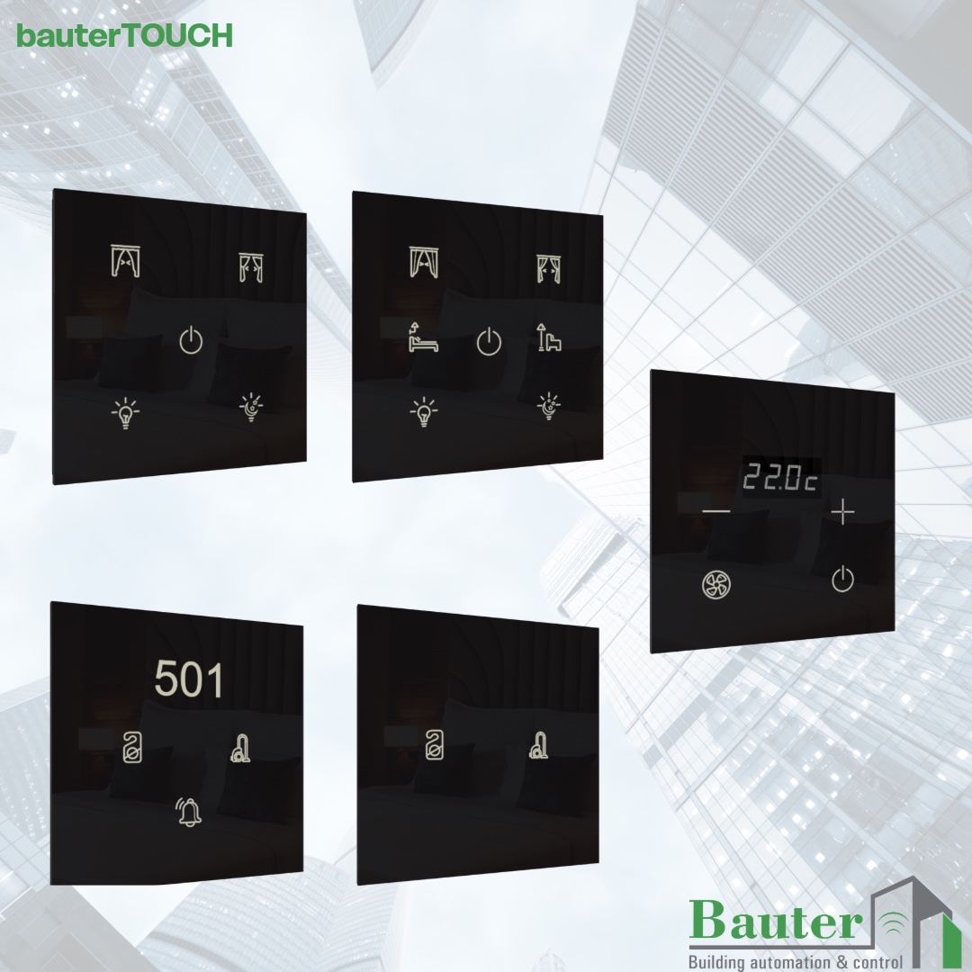 bauterTOUCH – Touchpanels für smarte Hotelzimmerautomation